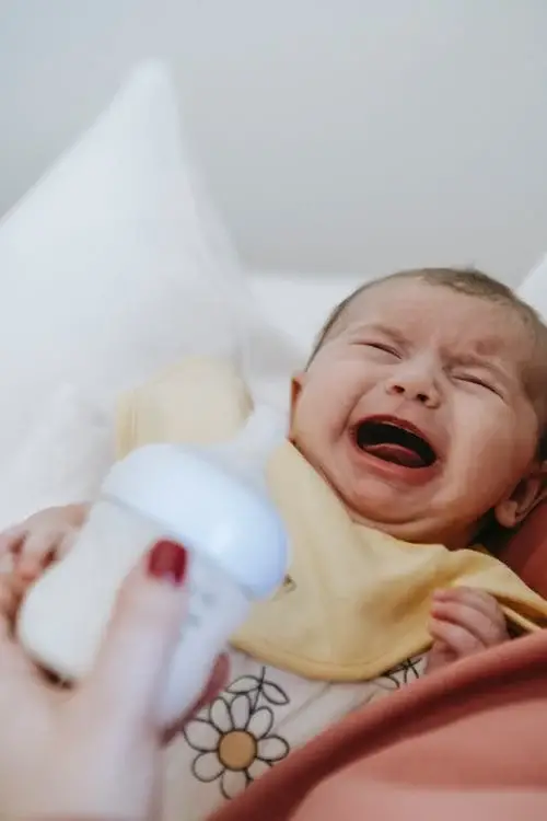 baby crying intensely due to colic